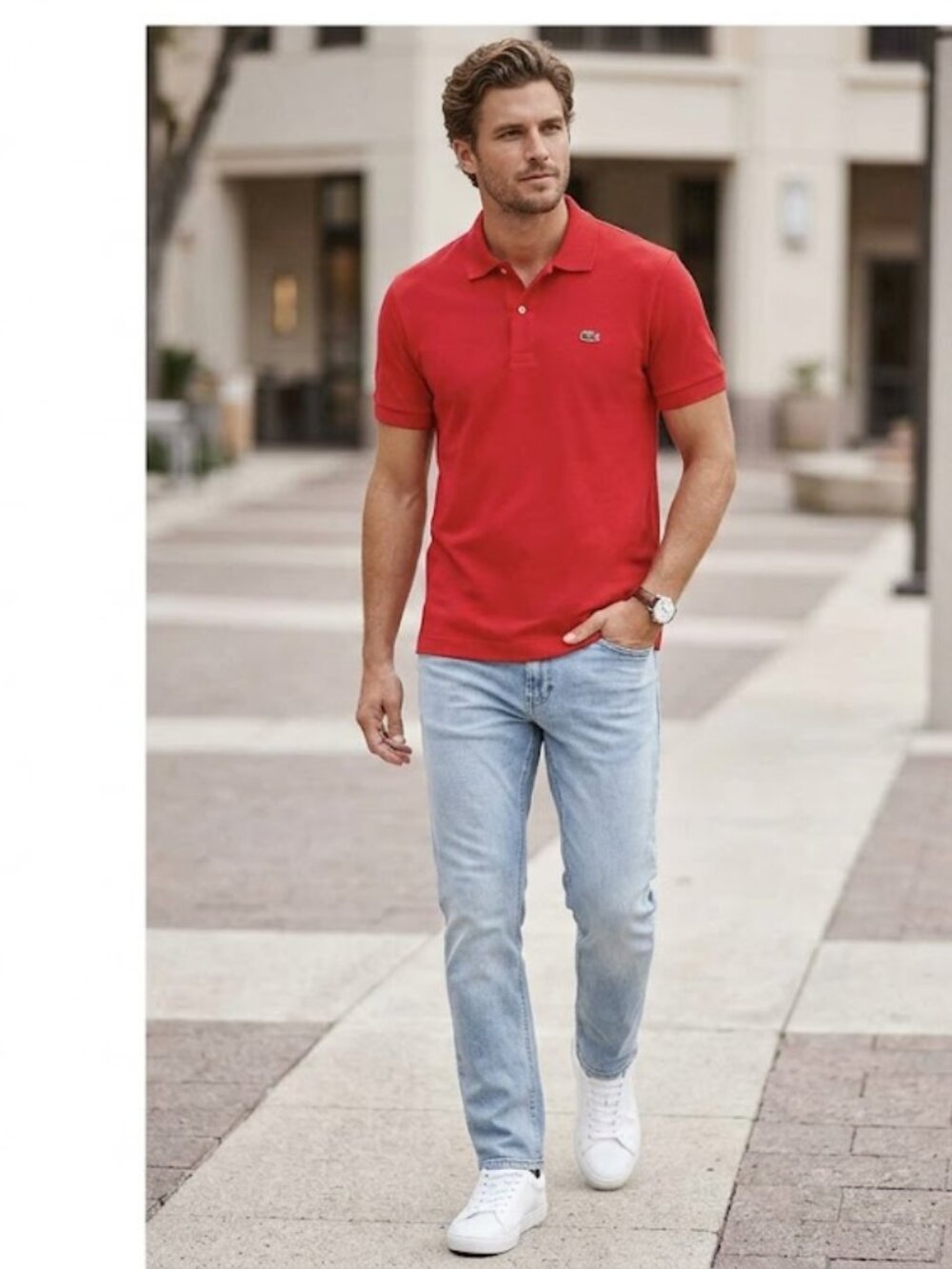 T-shirt Lacoste RED Classic Polo Shirt Large